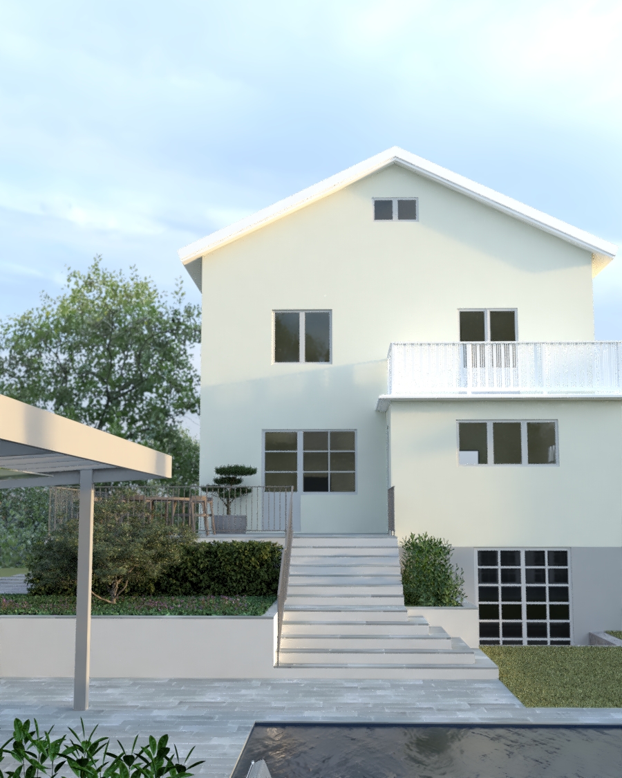 3D-visualisering av trädgårdsdesign